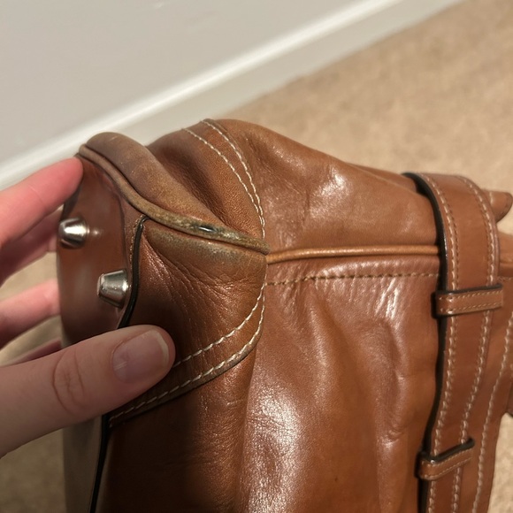 Coach Purse: 8a70 Black Hampton Leather - Vintage - Picture 10 of 10